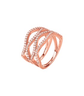 Folli Follie Essential Wave rose ring size 52 - 5045.6681