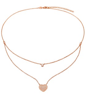 Folli Follie Love Rose Hearts Double Chain - 5020.3646