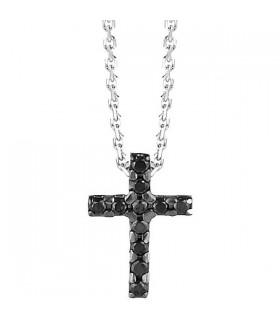 Chimento Black Cross pendant with chain - 1G03706BN5450