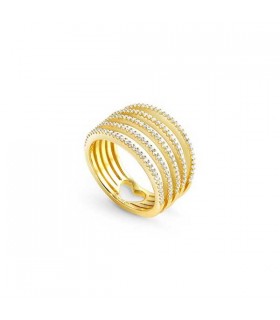 Nomination Lovelight white cz yellow gold ring - 149702 014 008