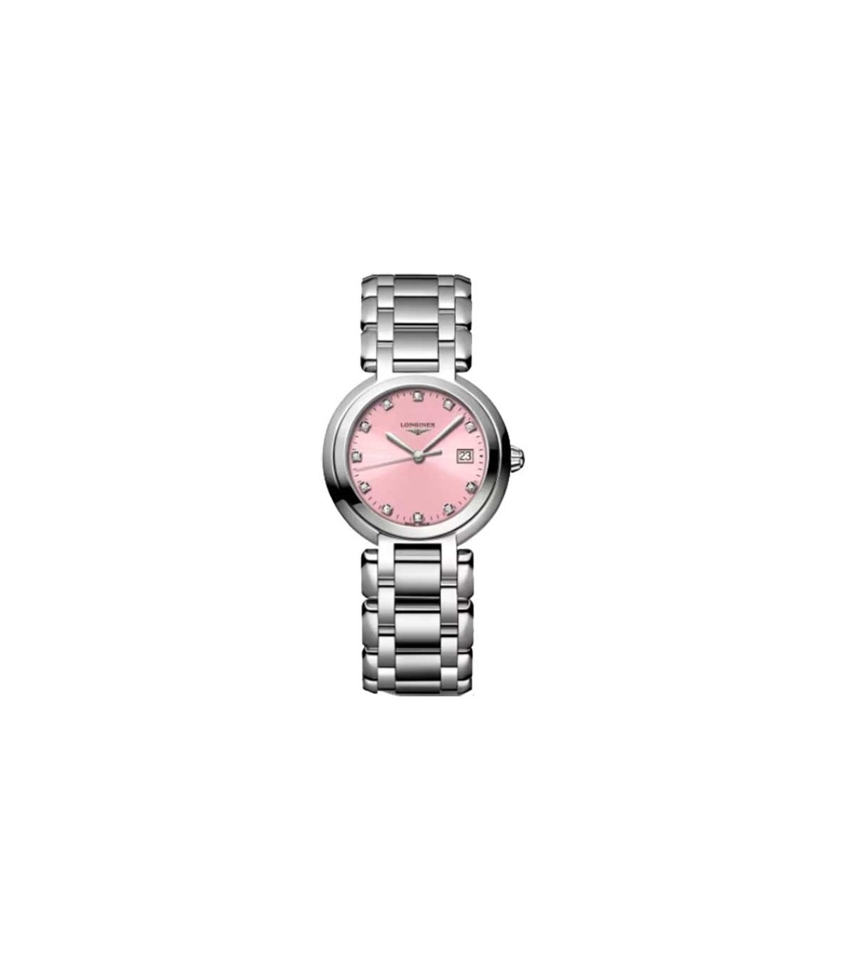 Longines La PrimaLuna pink diamonds Quartz watch 30mm L8.122.4.99.6