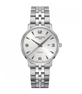 Certina DS Caimano Silver Quartz watch 39mm - C035.410.22.037.00