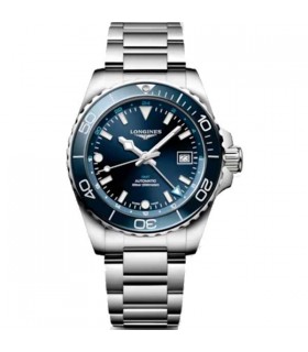 Longines Hydroconquest GMT automatic watch 41mm - L3.790.4.96.6