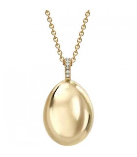 Fabergé Essence Yellow Gold Egg Pendant - 925