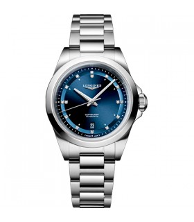 Longines Conquest blue diamond automatic watch 30mm - L3.320.4.97.6