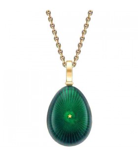 Fabergé Star green Burst Egg Pendant - 3822