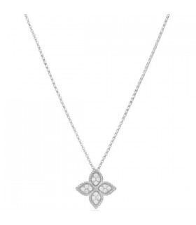 Roberto Coin Princess Flower 18W diamond pendant - ADR777CL0680