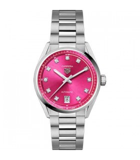 Tag Heuer Carrera Diamonds pink automatic watch 36mm - WBN2318.BA0001