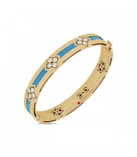 Roberto Coin Love in Verona diamond turquoise bangle - ADV888BA2338